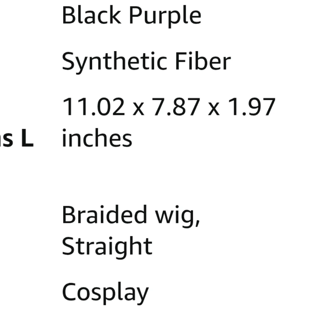 Anime Purple Braided Women's Wig Cosplay Demon Hunters Inspired